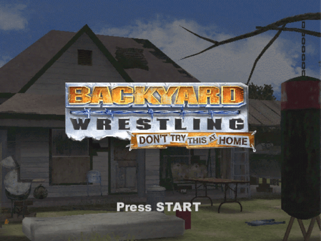 Backyard Wrestling back cover for Xbox